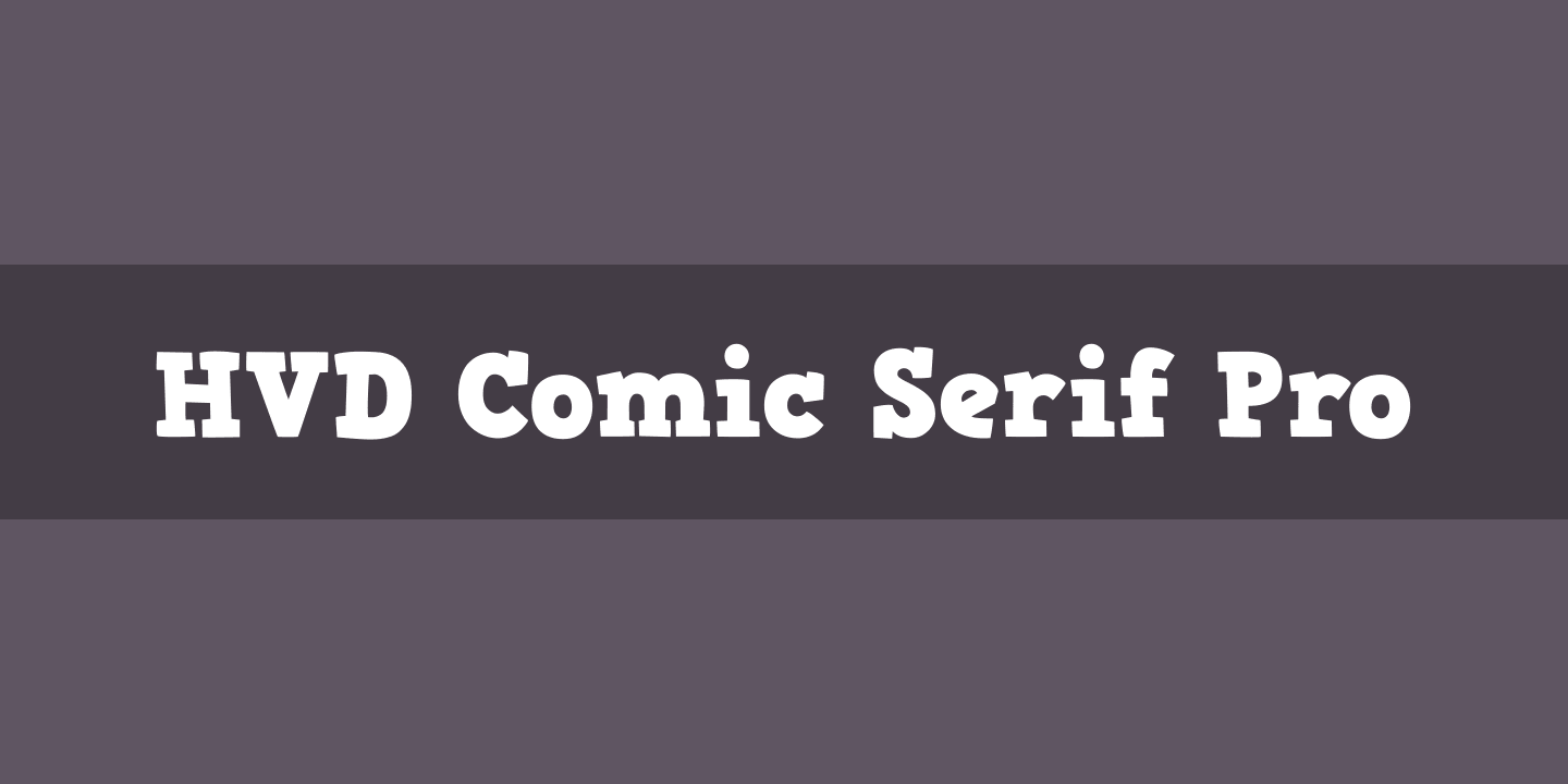 HVD Comic Serif Pro